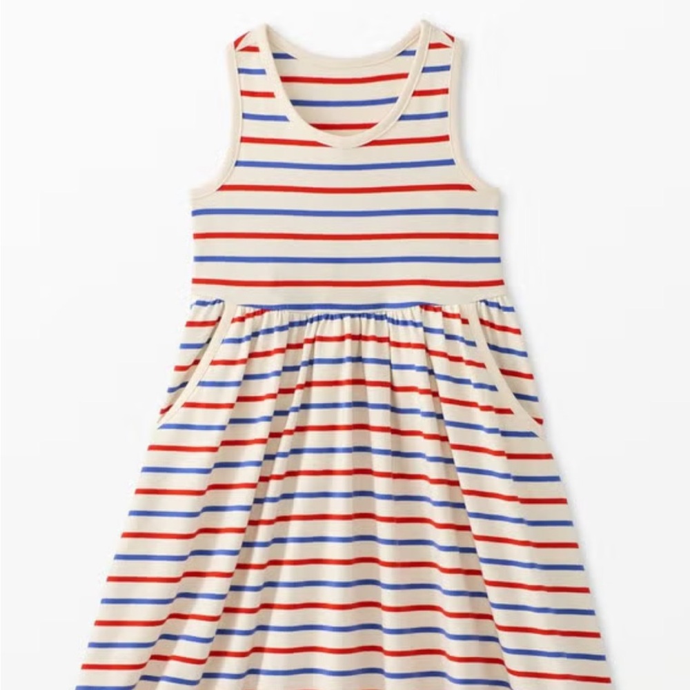Hanna Andersson Red and Blue Striped Dress